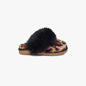 Ugg Cozy II Leopard Kids Slippers Black/Orange (9850KNFIX)